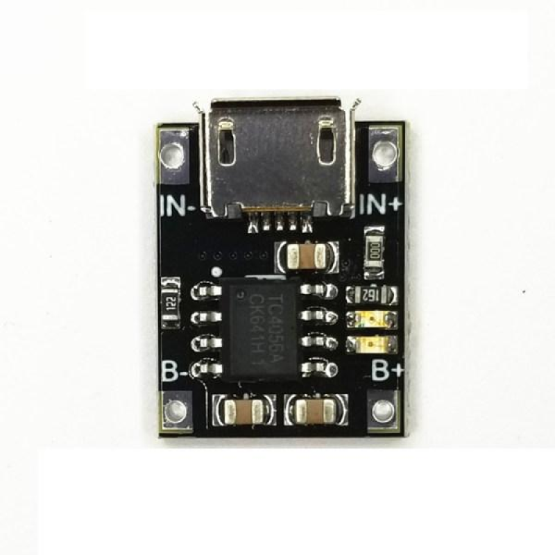 Електронний модуль TP4056 зарядки літієвих акумуляторів, micro USB DC 5 В, без захисту