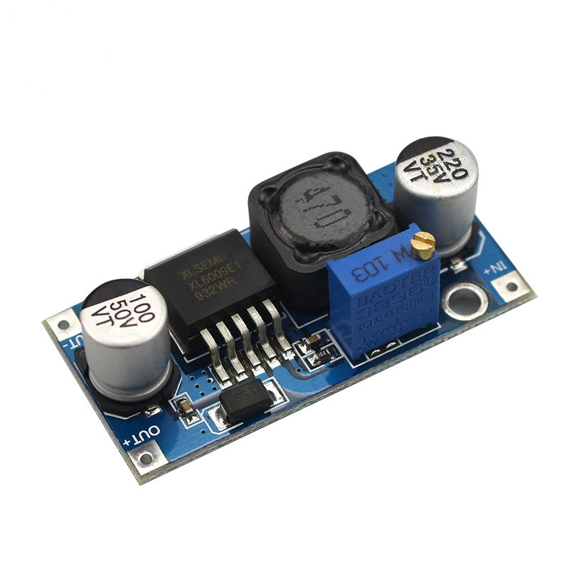 DC-DC підвищуючий перетворювач XL6009 з 3-32В до 5-35В DC-DC підвищуючий перетворювач XL6009 з 3-32В до 5-35В