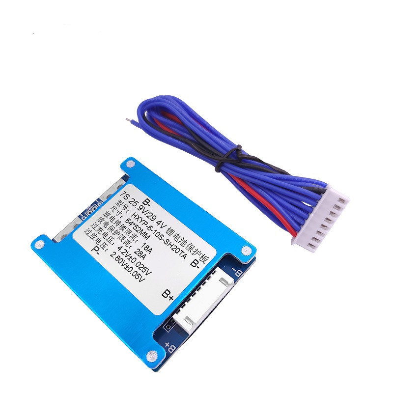 BMS 7S Li-ion 24V 29,4V 28 А з балансуванням BMS 7S Li-ion 24V 29,4V 28 А з балансуванням