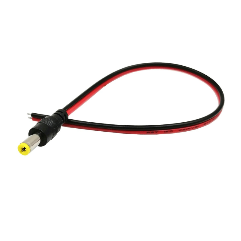 Роз“єм із кабелем DC тато 5.5*2.1мм 25 см