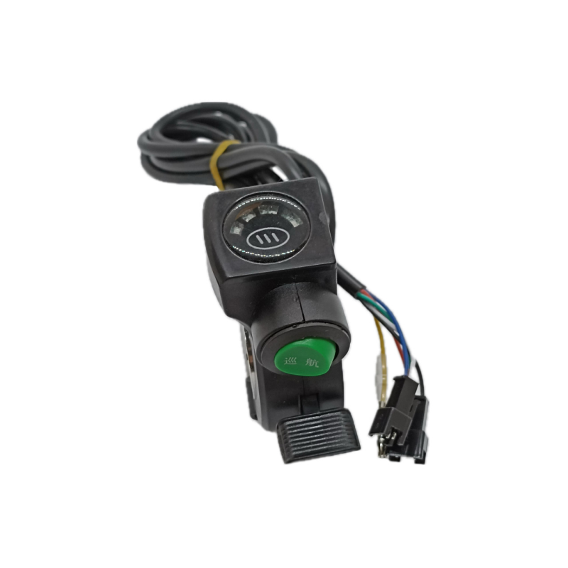 Курок газа з індикатором заряду 36V та кнопкою без фіксації