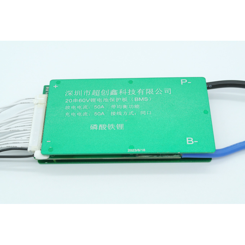 BMS 20S LiFePO4 60V (73v) 50А  симетрична з балансуванням