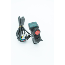 Курок газа з кнопкою та вольтметром 12-99В